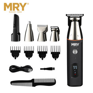 MRY充電式6in1グルーミングキットLEDディスプレイヘアトリマーコードレスパワフルバリカンヘアカットマシンキットスタンド付き - Product Image 6