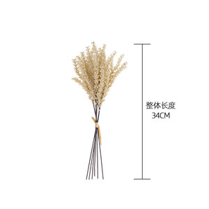 CallaFloral Ramo de Espigas de Trigo Artificiales Beige de Plástico para Decoración de Interiores YC1091 - Product Image 4