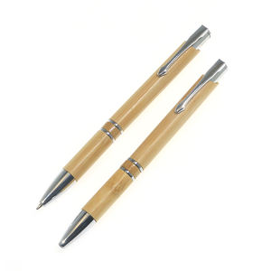 Eacahonda-Bolígrafo De bambú ecológico, logo personalizado, grabado láser, promoción - Product Image 5