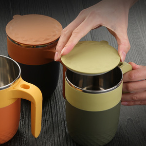 <span class=keywords><strong>Tazas</strong></span> Europeas Portátiles, Taza Aislada, Termo con Asa, 300 ml, Logotipo Personalizado, Taza de Café de Acero Inoxidable SUS304, Taza con Recubrimiento de Aluminio - Product Image 6