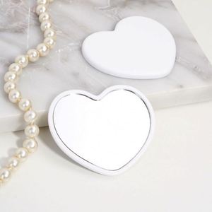 Bulk Women's History Month Custom Promotional <b>Gifts</b> Heart Shaped Mini Pocket Portable Travel Plastic Makeup Purse Mirror for - Product Image 3