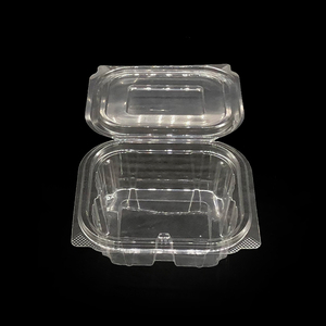 Disposable Square Salad Box Plastic Food Packaging Deli Pet Clear Containers With Lids