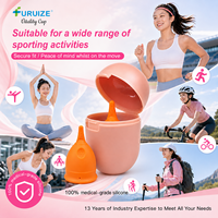 Boîte de rangement portable pour stérilisateur de coupe menstruelle réutilisable, en plastique écologique, fournie par l'usine