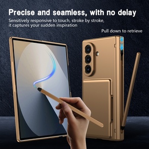 เคสโทรศัพท์แบบด้านพร้อมช่องใส่การ์ด สำหรับ Samsung Z Fold 8 Ultra 7 6 5 พร้อมที่เก็บปากกา Stylus  ฟิล์มกันรอยหน้าจอ ป้องกันการกระแทก - Product Image 2