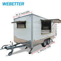 WEBETTER : Camion-restaurant entièrement équipé pour la vente de café, remorque mobile pour la restauration, idéale pour les entreprises alimentaires