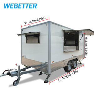 WEBETTER Remolque de <span class=keywords><strong>Comida</strong></span> Móvil para Café, Totalmente Equipado, para Negocios de Alimentos - Product Image 2
