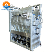 Caixa de Abate e Atordoamento de Gado com Fixação Pneumática e Inclinação, Capacidade de 20 Cabeças/Hora, Equipamento para Abate de Bovinos Galvanizado a Quente