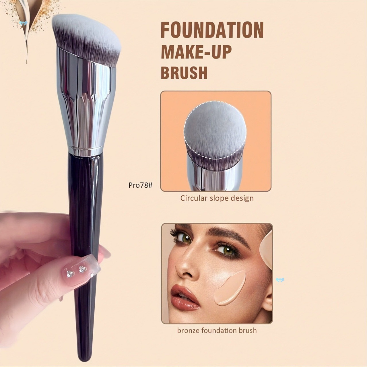 Pinceau de maquillage unique