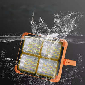 <span class=keywords><strong>400W</strong></span> IP65 ad alta potenza nominale magazzino utilizzare proiettore a <span class=keywords><strong>LED</strong></span> ricaricabile con angolo di fascio 180 campeggio luce esterna di emergenza - Product Image 4