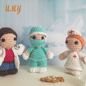 Jeux de rô<span class=keywords><strong>le</strong></span> pour enfants, Mini peluche, Crochet, petite poupée médecin, ensemble de jouets d'hôpital, jeu de simulation - Product Image 4