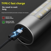 Lampe torche portable de qualité supérieure, blanche, à LED, avec zoom télescopique, résistante à l'eau, pour le camping