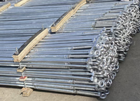 Ensemble de tiges de maintien en acier galvanisé à chaud certifié ISO9001 de la marque WCT, modèle 5/8, support de suspension pour matériel de ligne électrique