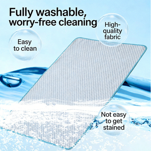 Custom Logo Breathable <b>Cat</b> Dog Cooling <b>Mat</b> Pet Summer Cooling Pad for Dogs <b>Cats</b> Portable Comfortable Anti Heat Sleeping <b>Mat</b> - Product Image 5