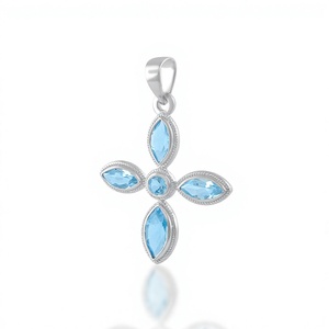 จี้พลอยซิทรินชุบโรเดียมบนเงินแท้ 925 เครื่องประดับงานแต่งงานสุดหรู - Product Image 6