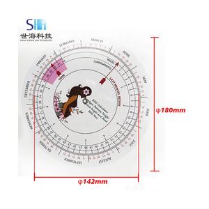 Reglas de plástico Personalizado Blanco Brillo Vinilo Rueda de plástico <span class=keywords><strong>Calculadora</strong></span> <span class=keywords><strong>Fecha</strong></span> de vencimiento Disco de embarazo Buscador de <span class=keywords><strong>Fecha</strong></span> - Product Image 1