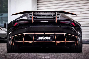 ชุดแต่งคาร์บอนไฟเบอร์สำหรับ Lamborghini Huracan LP580 LP610 ชุดแต่ง Huracan รุ่นอัพเกรด PD-style ซุ้มล้อหน้า สปอยเลอร์หน้า ดิฟฟิวเซอร์ - Product Image 4