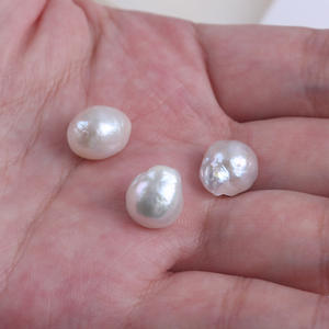 Perlas de Agua Dulce Naturales de 11-13 mm, Forma de Botón, Material para Pulseras Semi-Acabadas, Perlas de Agua Dulce Naturales - Product Image 4