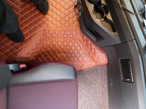 Tapis de sol de voiture 9D personnalisé en cuir PVC durable et antidérapant pour Howo/Scania/Volvo/Striak - Product Image 6