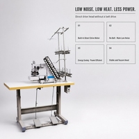 Machine à coudre industrielle multi-aiguilles 13 aiguilles, coupe-fil automatique, économie d'énergie, pour ceintures élastiques et rideaux