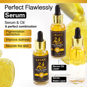 LKIAE - Set de Cuidado de la <span class=keywords><strong>Piel</strong></span> Coreano de Lujo con Vitamina C, 24k, para Eliminar Manchas Oscuras, Hidratante, Antienvejecimiento, Blanqueador, Orgánico, con Papaya - Product Image 3