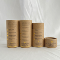 Emballages en papier kraft de haute qualité, faits à la main, biodégradables et recyclables, pots cosmétiques avec aimants internes, crème solaire invisible pour le corps, personnalisés