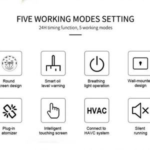 Diffuseur d'arômes intelligent électrique sans eau en métal pour table, diffuseur d'huiles essentielles, machine à parfum pour hôtel - Product Image 2