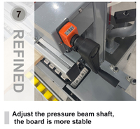 Machine automatique de chantournage de bord en PVC pour panneaux MDF de menuiserie chinoise avec pré-fraisage pour le travail du bois et le collage du contreplaqué
