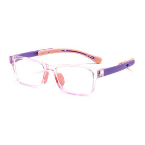 Robuste Anti-Blaulicht-Brille für Kinder für verschreibung pflicht ige Silikon-Nasen pads TR90 Kleine rechteckige verstellbare Beine Mädchen Jungen - Product Image 3