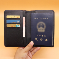 Couverture de portefeuille de passeport de voyage de luxe personnalisée Sublimation imprimée porte-passeport de créateur en cuir vierge avec style à la mode