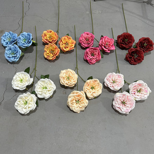 Fleurs artificielles en soie style Austin Yixuan pour décoration de mariage et de maison, moulage par injection fait main - Product Image 2