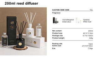 200ml nước hoa cho sậy khuếch tán thiết lập với niêm phong Chai Thủy Tinh dầu thơm cho <span class=keywords><strong>home</strong></span> & văn phòng hương liệu - Product Image 4