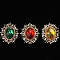 Perles miroir pour accessoires capillaires, pièces DIY, strass ronds pour la décoration de ventilateurs, matériaux pour chaussures, vêtements et accessoires de sacs