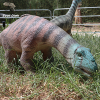Statue de dinosaure réaliste personnalisée de petite taille (2 m) pour parc à thème, modèle animatronique à vendre pour parc d'aventure pour enfants en intérieur/extérieur