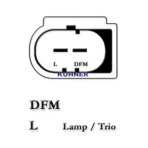 Alternatore compatibile con VW PASSAT B6 1.6 FSI Benzina (KW: 85, CV: 115) dal 03-2005 al 06-2008 KUHNER 301985RI NUOVO - Product Image 3
