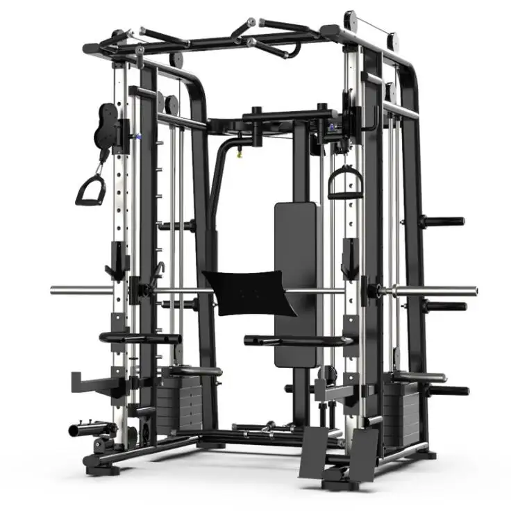 2021 Multi-functional home Gym Equipment Large Smith Machine Gym Squat Rack trainer