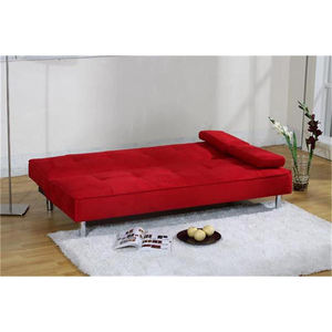 Thiết Kế Mới <span class=keywords><strong>Sofa</strong></span> Giường Kết Hợp Màu Đỏ Nhung Vải <span class=keywords><strong>Sofa</strong></span> Giường Cho Nhà - Product Image 4