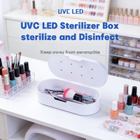 SNRQI Boîte de stérilisation pour ongles en matériau durable S5, Meilleure vente, Stérilisateur portable pour outils de maquillage, téléphones, brosses à dents et couteaux