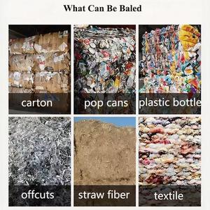 Dikey Plastik Pet Şişe Hidrolik Pres Geri Dönüşüm Sıkıştırma Makinesi Karton Çöp Balyalama Makinesi Atık Kompaktör Makinesi - Product Image 2