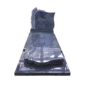 Lápida de Granito Gris Natural con Diseño Personalizado, Estilo Ghana, Modelo Avbob - Product Image 6