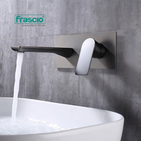 Robinet de lavabo encastré à poignée unique Frascio CE, fabriqué en laiton, pour hôtel ou usage domestique, robinet de lavabo de luxe