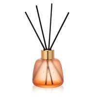 Flacon diffuseur de parfum d'ambiance personnalisé et unique, 100 ml, rond, en verre foncé, vide, avec bouchons, vente en gros