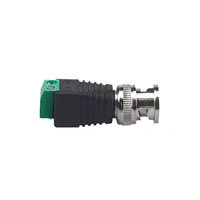 Conector BNC Macho Verde Sin Soldadura, Terminal Positivo Negativo BNC, Conector BNC Macho Hembra para Accesorios de Conectores