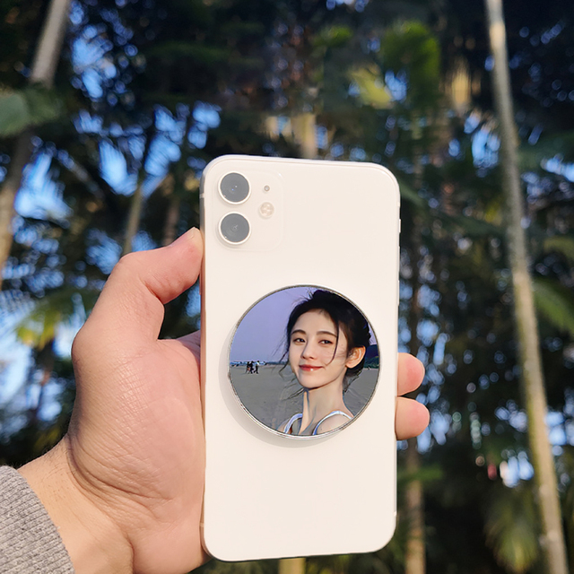 Magnetic Selfie Mirror for Back Camera Slim Mobile Phone Convex Mirror for Magsafe Vlogging for IPhone 15 14 13 Max Plus