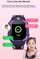 Montre avec puce de suivi GPS pour enfant, traceur GPS, localisateur personnel pour enfant et voiture avec application Android/Apple gratuite