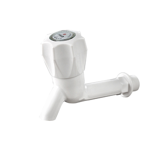 White Tap Wall Mounted PVC Plastic Bib Cock Cold Water Tap Faucet For South America And Asia