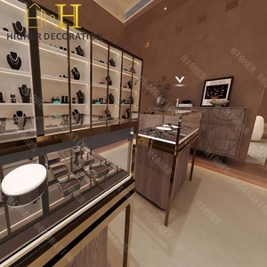 <span class=keywords><strong>Vitrine</strong></span> de présentation de bijoux de style européen, <span class=keywords><strong>vitrine</strong></span> en verre doublée de velours <span class=keywords><strong>pour</strong></span> diamants et pierres précieuses, magasin de détail - Product Image 1