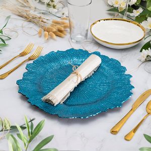 Platos Base Decorativos <span class=keywords><strong>de</strong></span> Plástico <span class=keywords><strong>de</strong></span> 13 Pulgadas Color Champán para Fiestas <span class=keywords><strong>de</strong></span> Aniversario y Suministros para Recepciones <span class=keywords><strong>de</strong></span> Boda - Product Image 4