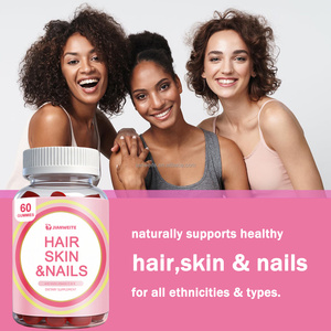 Integratori di bellezza per capelli, pelle e unghie STOCK per donne, con <span class=keywords><strong>vitamine</strong></span> <span class=keywords><strong>A</strong></span>, C, E e biotina per la crescita di capelli e unghie. - Product Image 2