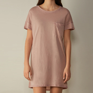 Bamboo Cotton Women's <strong>Sleep</strong> Dress Organic Jersey Nightdress for Women Summer Womens Lounge Dresses Casual Night <strong>Tee</strong> - Product Image 3