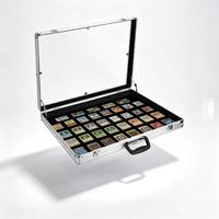 Boîte de rangement et de présentation haut de gamme en alliage d'aluminium avec couvercle transparent pour cartes à collectionner TCG, exposition et collection